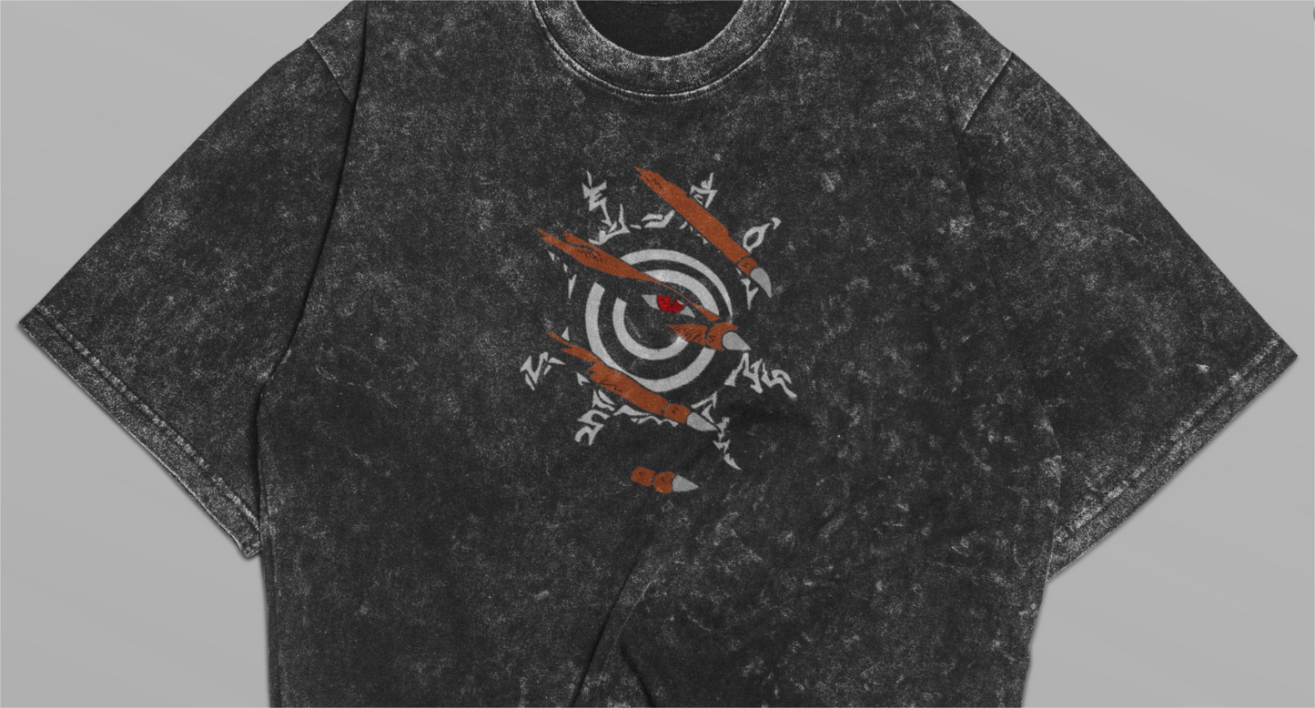 Naruto x Kurama Oversized T-Shirt | Anime Streetwear | Premium Nine-Tails Design