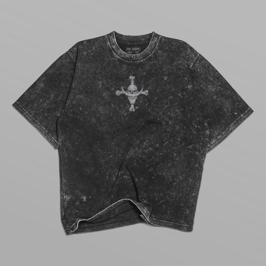WhiteBeard x Oversized Acid-Wash T-Shirt | Distressed Vintage Streetwear Tee
