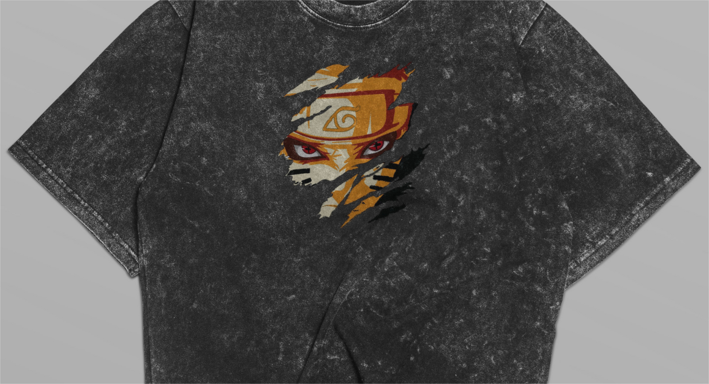 Naruto Nine-Tails Oversized T-Shirt | Anime Streetwear | Premium Comfort Fit